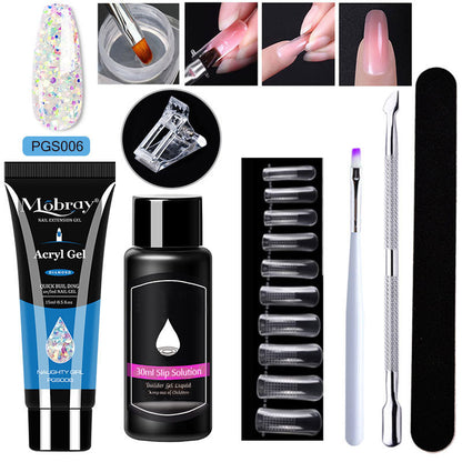 7-delad Nail Art Crystal Extender Set