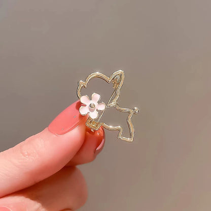 Japanese And Korean Hollow Puppy Soft And Adorable Brooch Anti-exposure Accessories