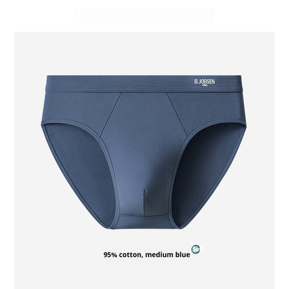 Mens Breathable Cotton Briefs With An Antibacterial Cotton Crotch