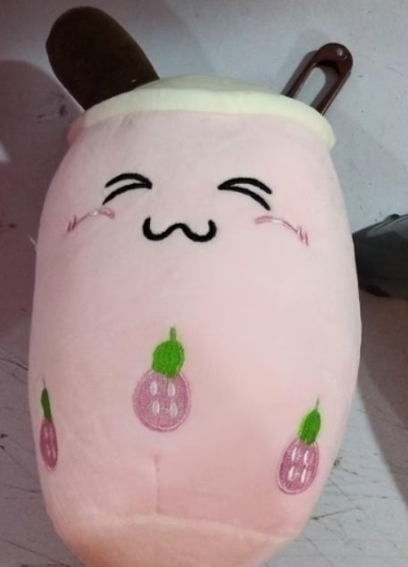 Pearl milk tea cup pillow