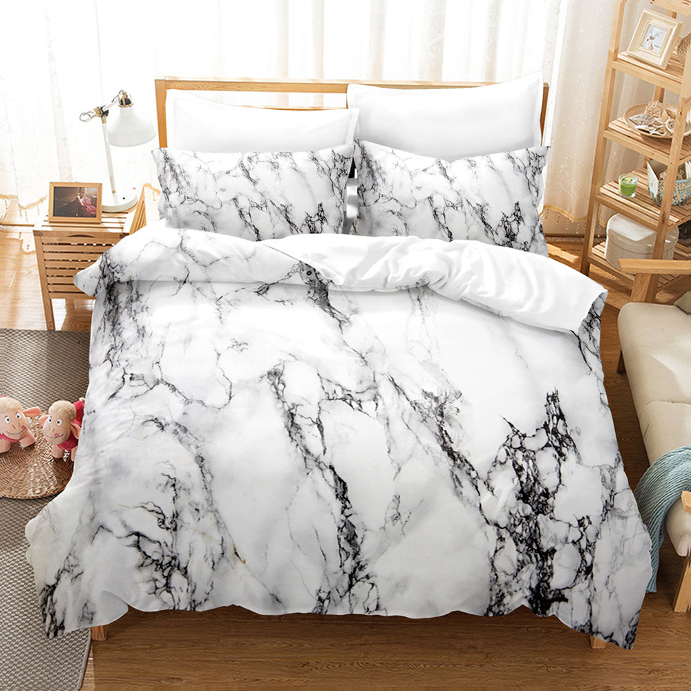 Tre konstmarmor hemtextil linnelakan