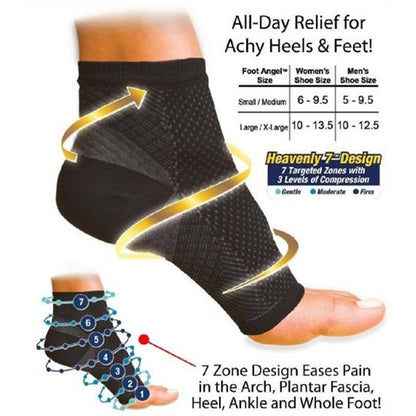 Anti-Fatigue Compression Foot Sleeve Sock 1 PAIR