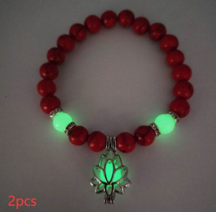 Energi Luminous Lotus Strand Pärla armbindel