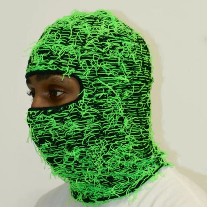 Balaclava Men's And Women's Knitted Camouflage Headgear Personality Fashion Wool Hat