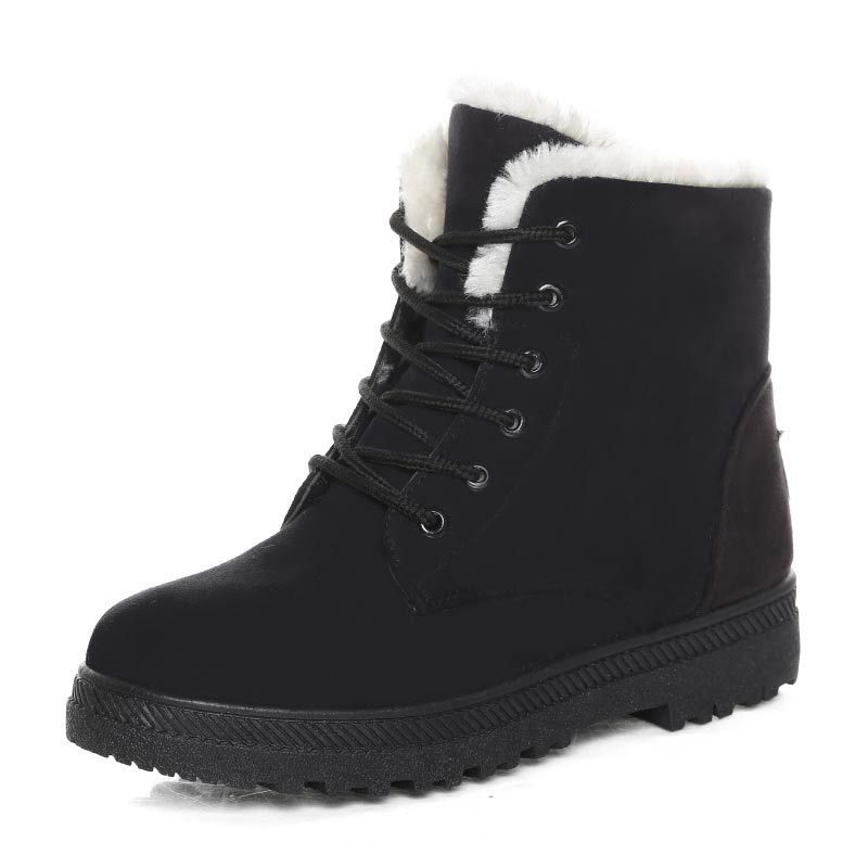 Winter Snow Boots With Warm Plush Ankle Boots For Women Shoes