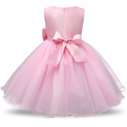 Princess Flower Girl Dress Summer Tutu Wedding Birthday Party Dresses