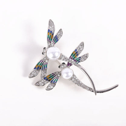 High-grade alloy brooch female diamond brooch