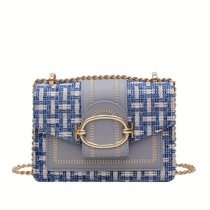 PU Crossbody Bag, Small Fragrance Style, Women's Shoulder Bag, Sense Of Luxury, Emotional Chain Small Bag
