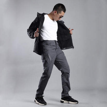 Loose Multi-pocket Pants Overalls Multi-pocket Outdoor Military Fans