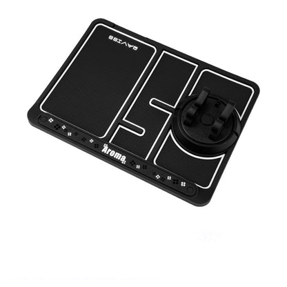 Tapis de téléphone de voiture antidérapant 4 en 1, carte de numéro de stationnement de voiture, tapis antidérapant, support de téléphone automatique, support de téléphone de tableau de bord collant Anti-glissement