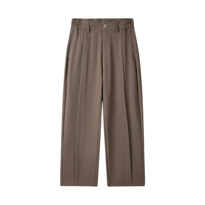 Loose Casual Suit Pants Versatile Straight Draping Effect Trousers