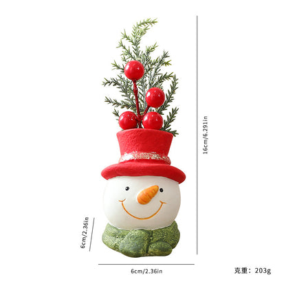 Resin Christmas Doll Santa Claus Snowman Decorations Ornaments