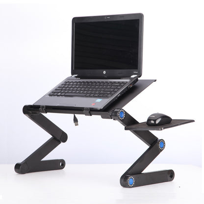 Laptopställ med justerbart, hopfällbart och ergonomiskt designstativ för bärbar dator, för ultrabook, netbook eller surfplatta med musmatta