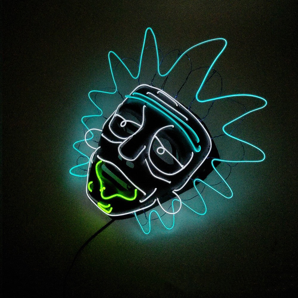 Masque fluorescent de fête de bal de maquillage LED