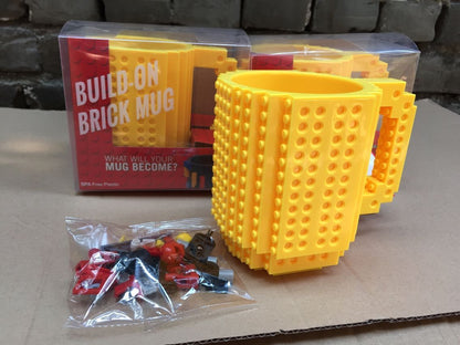 Tasse de puzzle de bloc de bricolage