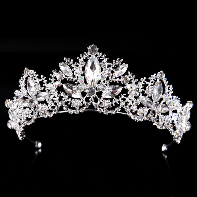 Nouvelle mode Baroque luxe cristal AB couronne de mariée diadème diadème en or clair diadèmes pour femmes mariée cheveux accessoires de mariage