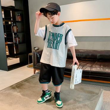 Boys' Summer Short-Sleeved Suit