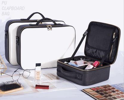 Sac cosmétique portable multifonctionnel de grande capacité 