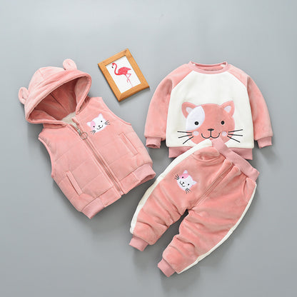 Children's Thick Three-Piece Suit