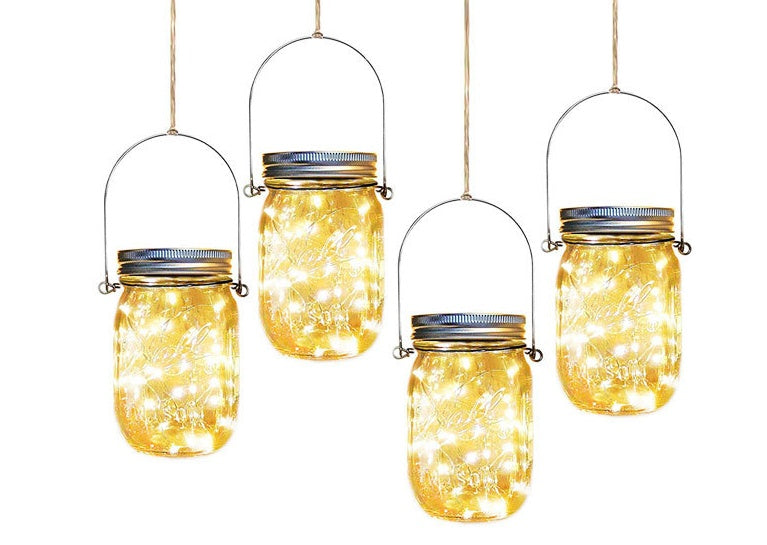 Solar Mason Jar  Light Decoration Mason Jar Light Outdoor Hanging Light Mason Jar Light String