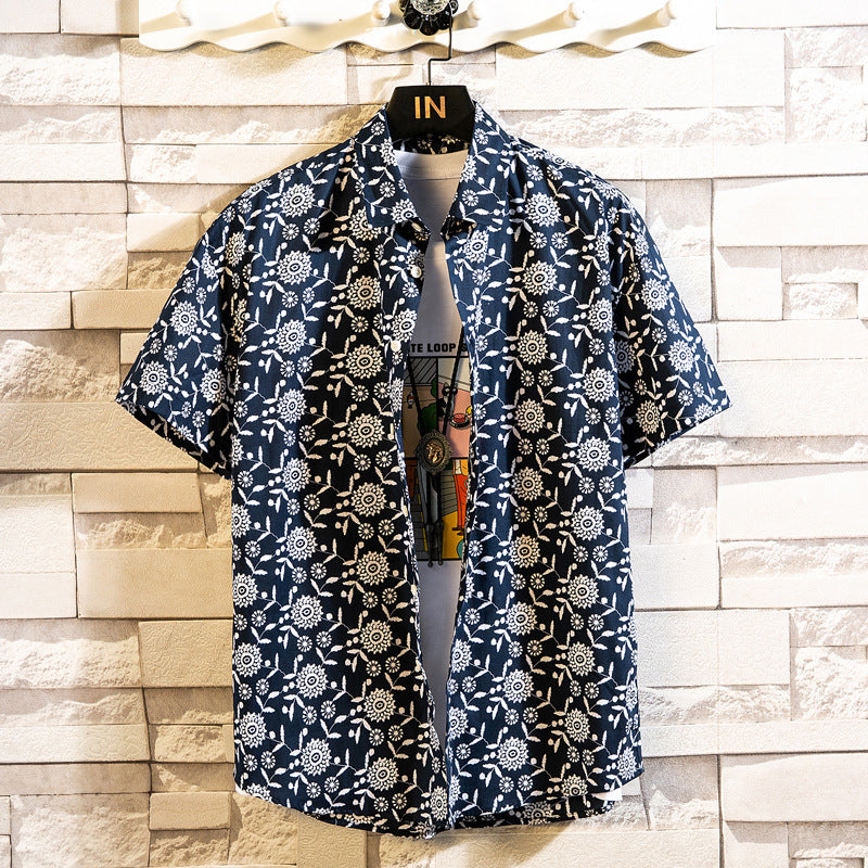 Fashion Casual Floral Shirt For Men