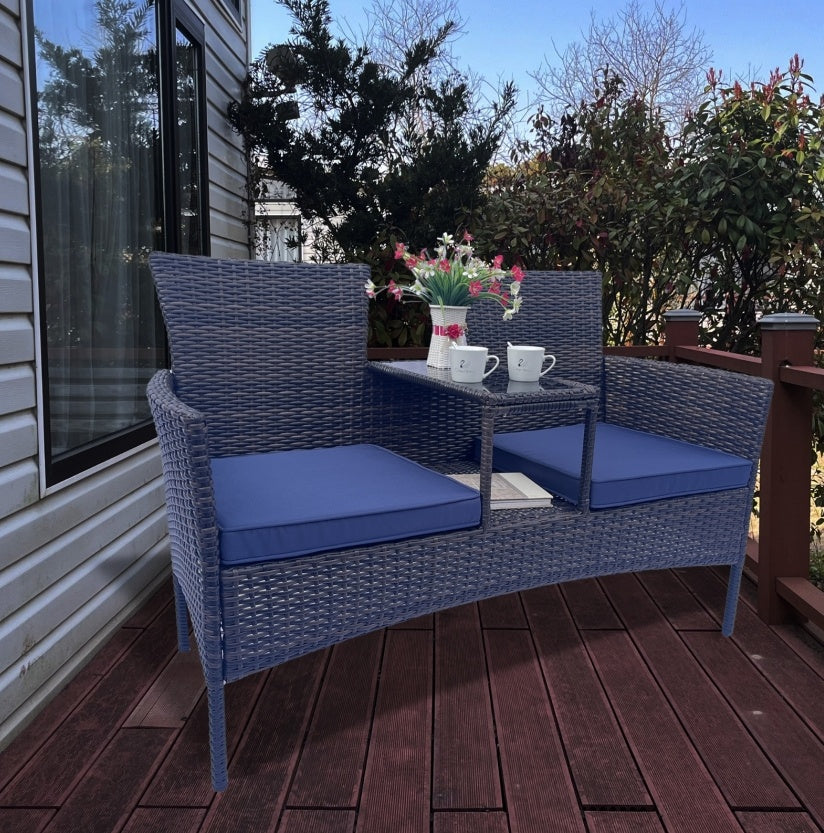 Wicker Patio Conversation Furniture Set - Perfect for Summer Homes