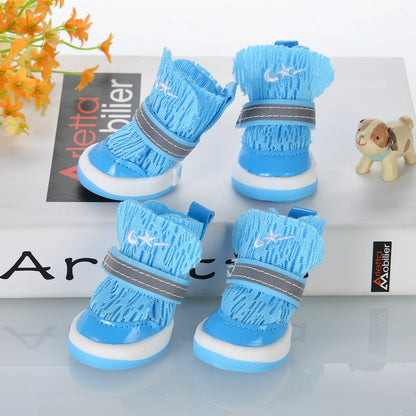 Footless Teddy Small Dog Pet Shoes Soft Bottom Foot Cover