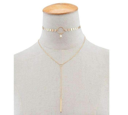 Star Goddess Duo Layering Choker halsbande