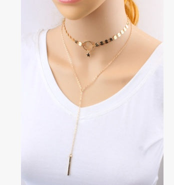 Star Goddess Duo Layering Choker halsbande