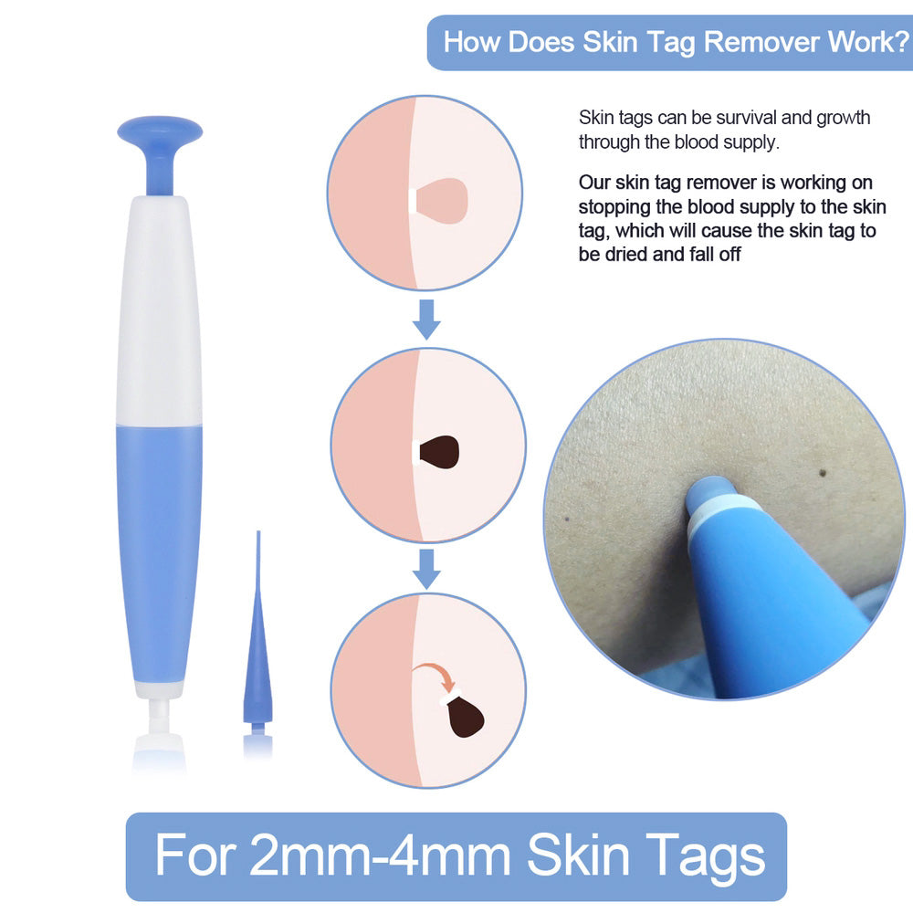 Hud Tag Borttagning Kit Hem Använd Mole Wart Remover Micro Band Skin Tag Behandling verktyg Lätt att rengöra hudvård verktyg