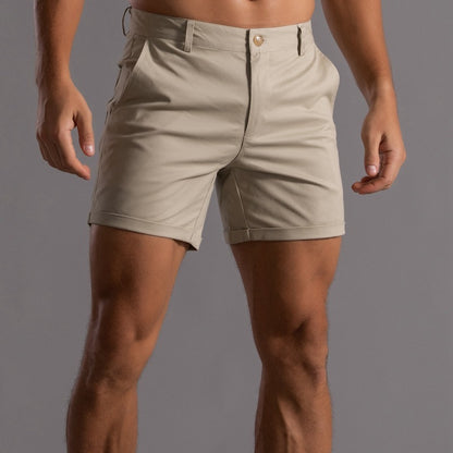 Men's Shorts With Pockets Fashion Summer Button Beach Pants
