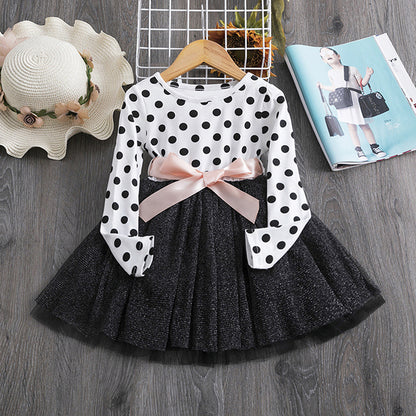 Polka dot princess dress