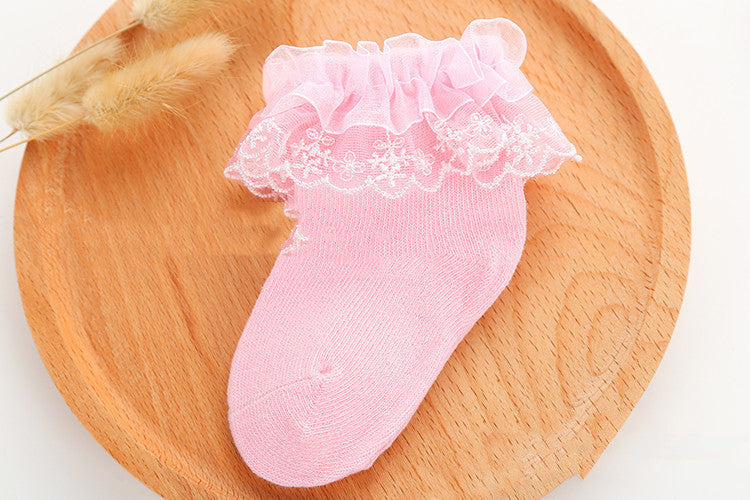 Lace Princess Girls Socks Spring Autumn Baby Socks