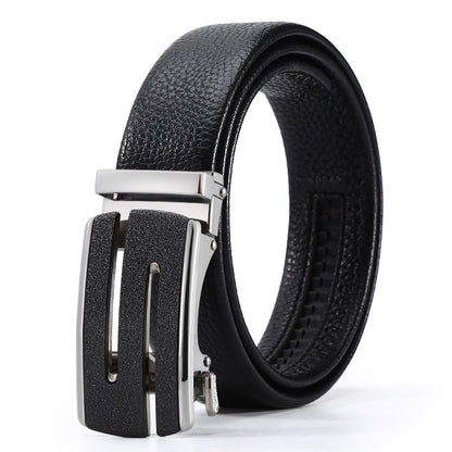 Men's Automatic Leather Buckle Business Belt - Professional Efficiency