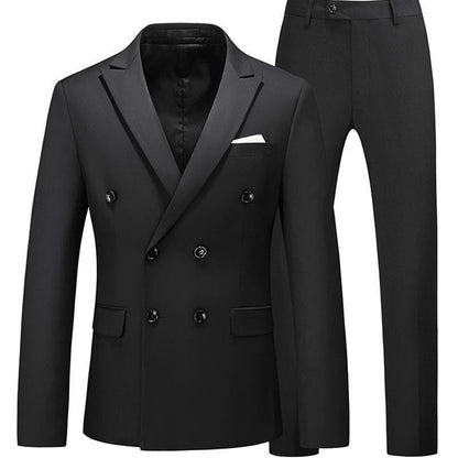 Män 2 delar Slim Fit Casual Tuxedo Suit Man Kostymer Set