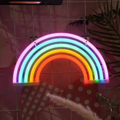 LED wall hanging rainbow neon