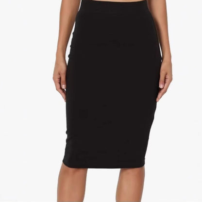 Fashion High Waist Over Knee Pencil Skirt