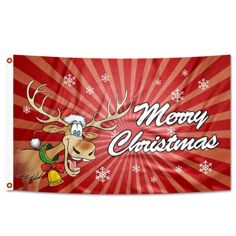 Christmas Party Decoration Festival Flag