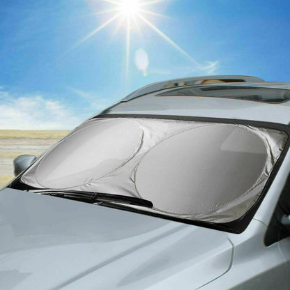 Pare-soleil de pare-brise de voiture, grand pare-soleil pliable pour couverture de bloc de camion et de Van