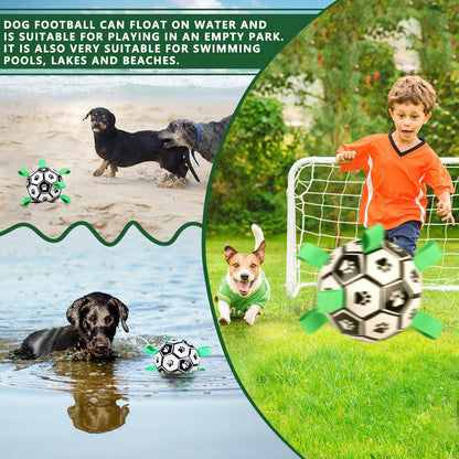 Jouets interactifs de Football pour animaux de compagnie, avec onglets de saisie, entraînement en plein air, balles à mâcher pour animaux de compagnie, accessoires pour chiens 