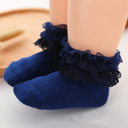 Lace Princess Girls Socks Spring Autumn Baby Socks