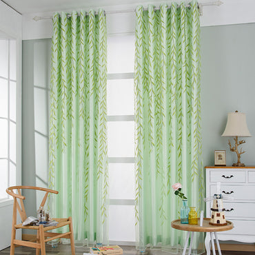 Exquisite Transparent Printed Curtains