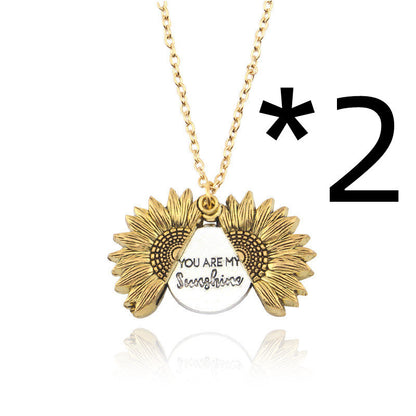 Collier tournesol You Are My Sunshine pour hommes et femmes