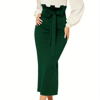 European And American Ladies High Waist Slim Fit Bud Skirt