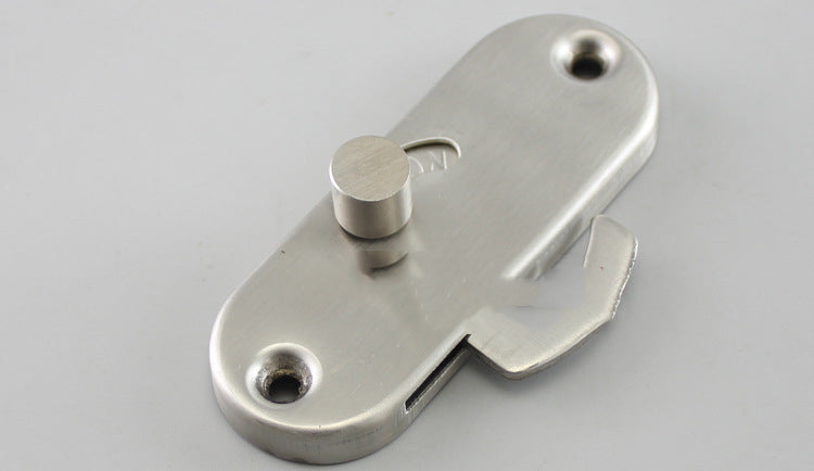 Button Surface Mounted Latch Bolt Anti-theft Security Stainless Steel