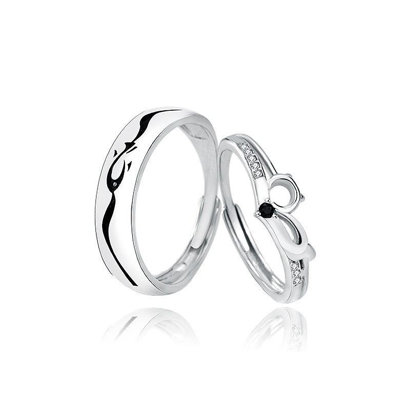 Couple Rings Can Be Adjusted For Men And Women