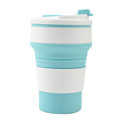 Tasse pliante avec couvercle, Gadgets de cuisine, tasse pliable avec couvercle, pour café, voyage en plein air, tasses portables pour boire de l'eau et du thé