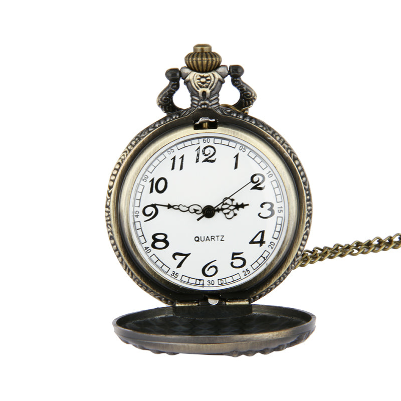 Forest Pickup Truck Vintage Quartz Pocket Watch