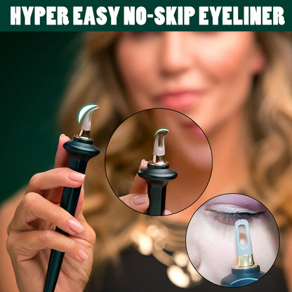 No-Skip Eyeliner Återanvändbar Silicon Eyeliner Guide Verktyg Eyeliner Gel Pencil Sett