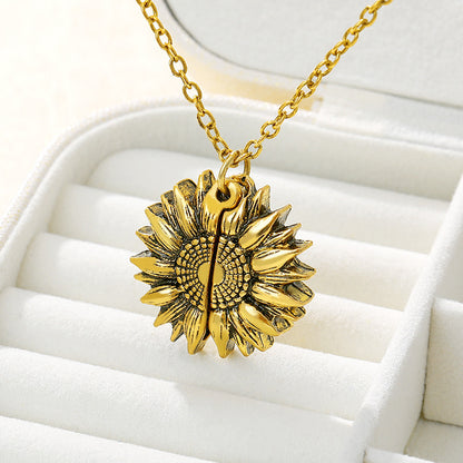 Collier tournesol You Are My Sunshine pour hommes et femmes